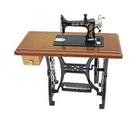 Miniature Sewing Machine Doll House Accessories Playset for Pretend Play