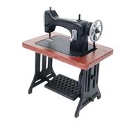 Miniature Sewing Machine Toy, Sewing Machine Scene Model, Small Retro Model Sewing Machine Statue, Game Props, Landscape, Furniture Ornament for Study, Bedroom