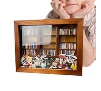Miniature Shelf Decor - Shake Bookcase, Anti-Stress Bookcase | Shake Miniature Bookcase Contains 200 Miniature Books, Evacuate Your Stress, Easy Practical Application