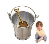 Miniature Shovel Toy, 2 x Miniature Landscape Accessories for Decor | Miniature Decorative Bucket for Office, Home, School