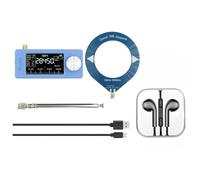 Miniature SI4732 Receiver Radio Featuring a 1 9 Inch Screen, Supports Various Broadcasting Modes with Earphones and Antennas (blue)