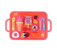 Miniature Simulation Bento Plate Food Kit, Cute Bear Shape Dollhouse Kitchen Children Food Play Set