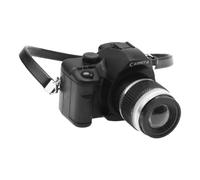 Miniature SLR Camera - Stop Boring Toy Displays, Vintage Style Decoration with Working Button, 4cm Compact Size + Realistic Lens Detail, Weighted Copper Brass Finish for Desk & Cake toppers