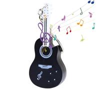 Miniature Small Guitar Keychain with Sound and Lights, Mini Tiny Violin Keychain with Sound, Miniature Small Guitar Keychain with Sound, Creative Mini Violin Keychain For Men and Women (B)
