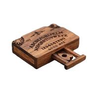 Miniature Small Spirit Talking Decoration,Wooden Small Ouija Talking Decorations Miniatures with Planchettes - Retro Centerpiece, Divination Tools for Family and Friends