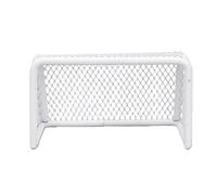 Miniature Soccer Goal Model 4.33" White Metal Net for Dollhouse Decor