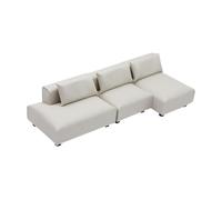 Miniature Sofa Modern Furniture Dollhouse Cushion Toy PP Detailed Suitable for Simulation Interior Photography Ornament Collection, S 1row white