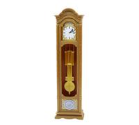 Miniature Standing Clock - 1:12 Scale | Victorian Vintage Model - Dollhouse Relj in Miniatra | Miniature Clock | Orologio A Pendolo | for Collectors | Office 2026 | Brown
