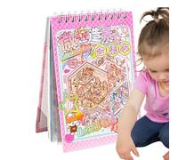 Miniature Sticker Book - Cartoon 3D Stick Art, Party Craft Set | Reusable Waterproof Landscape Shelves For Goodie Activity School Bags