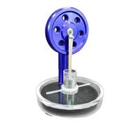 Miniature Stirling Engine Model Metal Construction Runs on Hot Beverage or Ice for Physics Learning and Workplace Fun Zinc Alloy Flywheel