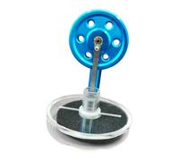 Miniature Stirling Engine Model Metal Construction Runs on Hot Beverage or Ice for Physics Learning and Workplace Fun Zinc Alloy Flywheel