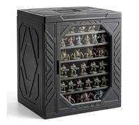 Miniature Storage Case with 5 Removable Trays, Dustproof Display Case for Tabletop Miniatures, Warhammer 40k, DND Miniatures, Action Figures & Collectibles, Portable Mini Figure Storage Box with Handl