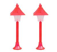 Miniature Street Light Model For Dollhouses Decoration Garden Pathway Scene Display Accessories Landscape Lamp Model 2PC Dollhouses Light