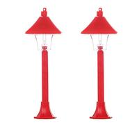 Miniature Street Light Model For Dollhouses Decoration Garden Pathway Scene Display Accessories Landscape Lamp Model 2PC Dollhouses Light