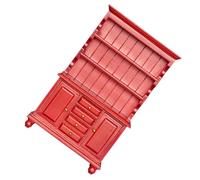 Miniature Sturdy Wood Bookcase 1 12 Scale Dollhouses Furniture Three Layers Cabinet Accessory For Pretend Play Toy Lifelikes Miniature Furniture