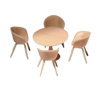 Miniature Table And Chair Set, 1:64 Diorama Accessory, Made of Resin, Small Decoration, Creative Modern Desk And, Style C