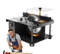 Miniature Table Saw, Precision Woodworking Machine, Compact Metal Craft Cutter, Adjustable 7-Speed Bench Saw, Multifunctional Tool for Fine Wood and Metal Work