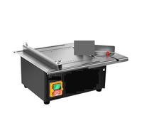 Miniature Table Saw, Woodworking Decoration Electric Table Saw New Upgraded Stainless Steel Table with Angle Ruler and Adjustable,for Cutting Metal Wood(Black1)