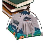 Miniature Tent - 1:12 Scale Realistic Camping Tents with LED Light, Home Accessories | Simulation Game And Girls, Jard Exhibition Decoration