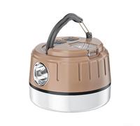 Miniature Tent Light PP Material Compact 7x4.8cm | USB rechargeable for battery, hours of runtime, no extra batteries needed, power source(Khaki 7*4.8cm)