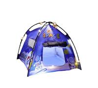 Miniature Tent with LED Lights for Dollhouse - 6.7 inch Tiny Camping Tent with Warm String Lights, Perfect for Fairy Garden, Diorama, Miniature Scene, Doll Accessories & Room Decor