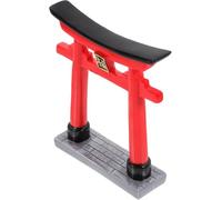 Miniature Torii Sculpture Aquarium Ornament - Japanese Shrine Gate Fish Tank Decoration, Resin, 11x9.5x2.5cm