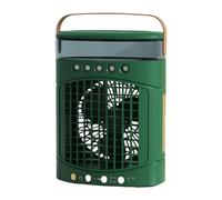 Miniature Tower Fan with Misting 3 Speed Setting 600ml Capacity Bladeless Safe Desk Fan for Bedroom Table Use USB Rechargeable