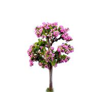 Miniature Tree Fairy Garden Decor Dollhouse Flower Pot Figure DIY Craft Ornament- Red Tree Creative and Useful