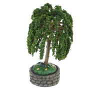 Miniature Tree Model 3 Inch Realistic Plastic Scenery with Base