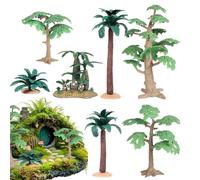 Miniature Trees - ABS,Scenery Mixed Miniature Trees,Mini Model 7 Pieces | Aesthetic Appeal, Craft Landscape Plant Figurines,for Women Men Kids Children Adults Friends