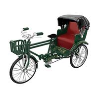 Miniature Tricycle Vintage Ornament Zinc Alloy Tricycle Model Ornament Green