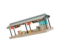 Miniature Unassembled Subway Station Model Set 1/64 Scale Railway Diorama Building Set Model Fan for DIY Craft Project Enthusiasts