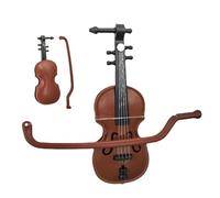 Miniature Violin Model | Home Decor Violin Statue Vintage Desktop Decoration,Miniature Musical Instrument, Violin Ornament For School, Conductors