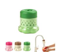 Miniature Water Faucet Filter with Multi-Layer Filtration, Guard Rotatable Fine Water Filter Taps, Anti-Splash Tap Filter for UK Kitchen Home Bathroom Tap (1, Green)