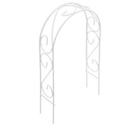 Miniature Wedding Arch Iron White Curved Ornament for Fairy Garden | Romantic European Style, Diy-friendly Decor Focal Point, for Terrarium Displays, Dollhouse Scenes and Models