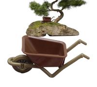 Miniature Wheelbarrow Decoration - Miniature Wheelbarrow Toy | Miniature Wheelbarrow and Landscape Emulation Mini Model | Farm Toy Accessories
