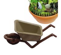 Miniature Wheelbarrow Model - ABS 9x4x4cm | Cart Model | Miniature Small Toy Wheelbarrow | Dolhouse Cart | Tiny Props For Home Decor Realistic Design And Fun Garden Accessories