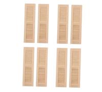 Miniature Window Blinds 1/12 Dollhouse Accessories Realistic Wood Shutter Model Craft Project Display Modern Decor Dollhouse Miniature Wooden Blinds