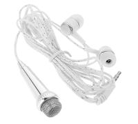 Miniature Wired Microphone for Singing Portable Vocal Mic for Mobile Phones and Home Karaoke and Lightweight Design for Easy Use Anywhere