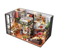 Miniature With Furniture Wood House With Kits Room Decorations Craft Teens Adults