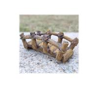 Miniature Wooden Bridge Sand Tray - 3.71" Resin Therapy Bridge for Psychological Play, Fairy Gardens, and DIY Decoration