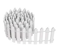 Miniature Wooden Fence White Mini Wooden Borders 90 x 5 cm Miniature Fence for Fairy Garden Terrarium Doll House Garden Bonsai Micro Landscape Accessories