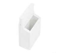 Miniature Wooden Mailbox House for Dollhouse & Miniature Scenes - Blank DIY Flip Model, Natural or White Finish, 4. x 2.6 x 7 cm - Garden Décor, Nostalgic Craft Accessory(White)