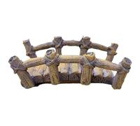 Miniature Wooden-Style Resin Bridge - Sand Tray Therapy Prop, Decorative Garden Bridge Model for Psychological Play Set, Home/Garden Ornament