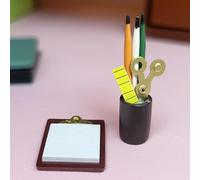 Miniature Writing Board & Pen Holder Set: 1/12 Scale Dollhouse Office Decor