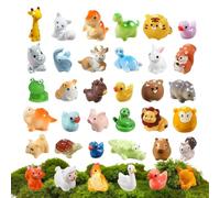 Miniatures Animals Figurines | 40 Pieces Accessories House Miniature Figurines | Small Animals, For Indoor Tabletop Fairy Garden Girls Boys Parties Guests Awards