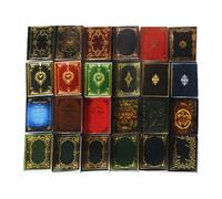 Miniatures Books 24PCS 1:12 Dollhouse Classic Books Doll House Decoration Accessories for Pretend Play