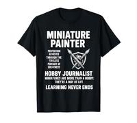 Miniatures Painting Wargaming Tabletop Gaming Enthusiasts T-Shirt