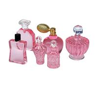 Miniatures Perfume 1/12 Scale Dollhouse Accessories for Game Girl Kids pink, 6 Pieces Rosy