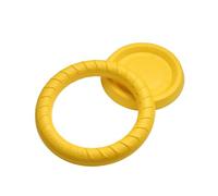 Minibees Dog Training Ring for Outdoor Fitness Floatable Pulling Toy and Flying Disc Interactive Play Tool for Small Medium Large Dogs - Ring 11 Inch and Disc 8.5 Inch